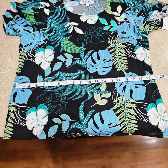 Mo-Ka Santa Fe Apparel Palm Print Skirt‎ and Top Set Made in USA Size Medium - Picture 7 of 15